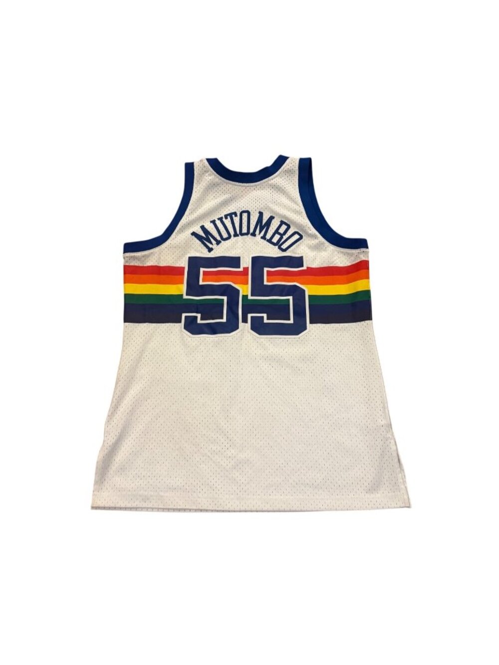 Mitchell & Ness 1991-1992 Denver Nuggets Dikembe Mutombo #55 NBA Jersey Large